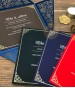 中國紅窗形大方雷雕喜帖 L20002